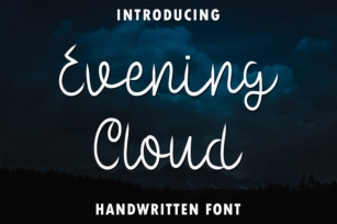 Evening Cloud Font Download