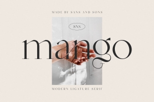 Mango - Modern Ligature Font Font Download