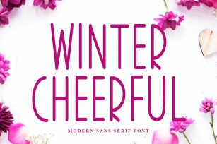 Winter Cheerful | Modern Sans Serif Font Font Download