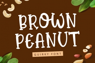 Brown Peanut - Quirky Font Font Download