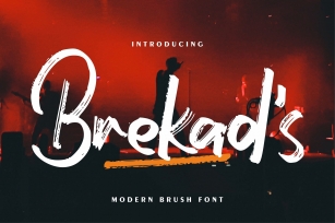 Brekads | Modern Brush Font Font Download