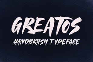 Greatos - Handbrush Font Download