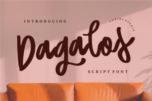 Dagalos | Script Font Font Download