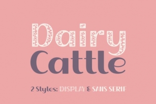 Dairy Cattle Font Download