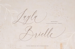 Layla Brielle Font Font Download