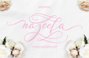Nazeefa Script Font Bonus Ornament Font Download