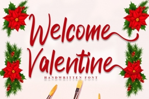 Welcome Valentine - Modern Handwritten Font Font Download