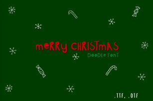 Christmas doodle font Font Download