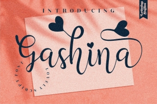 Gashina - Beautiful Lovely Script Font Font Download