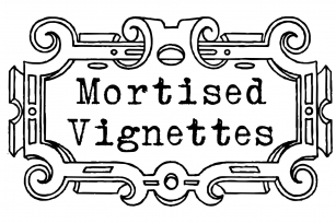 Mortised Vignettes Font Download