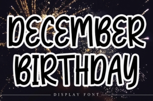 December Birthday Font Download