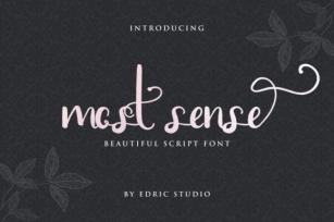 Most Sense Font Download