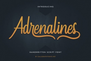 Adrenalines Font Download