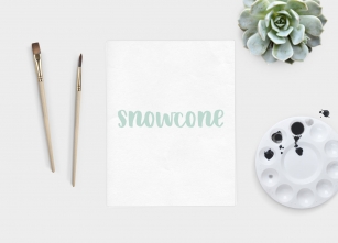 Snowcone Font Download