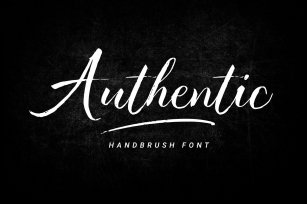 Authentic - Hand brush Font Font Download