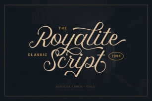 Royalite Script Family Font Download