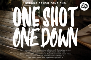ONE SHOT FONT DUO !!! Font Download