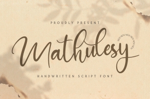 Mathulesy - Handwritten Font Font Download