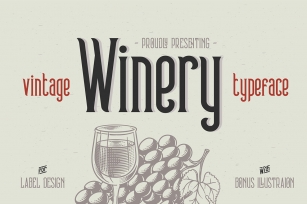 Winery typeface + bonus Font Download