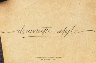 Dramatic Style Calligraphy Font Download
