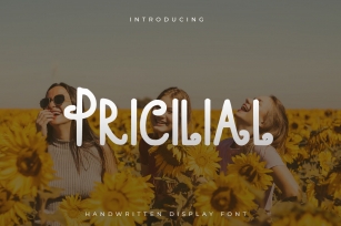 Pricilial - Display Font Font Download