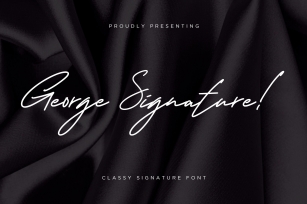 George Signature Classy Font Font Download