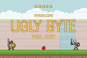 Ugly Byte - Pixel Font Font Download