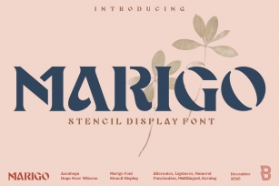 Marigo - Stencil Display Font Font Download