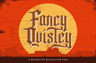 Fancy Quisley - Blackletter Font Font Download