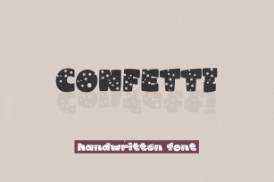 Confetti - A Sparkling Handwritten Display Font Font Download