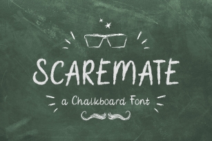 Scaremate - Hand Drawn Chalkboard Font Font Download