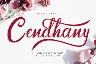 Cendhany - A Hand Lettered Font Font Download