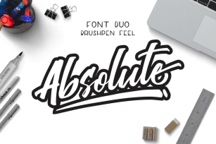 Absolute Brush with Extra Font Download