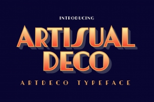 Artisual Deco - Art Deco Typeface Font Download