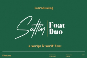 Sattin Font Duo Font Download