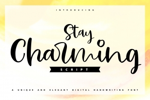 Stay Charming | Script Handwriting Font Font Download