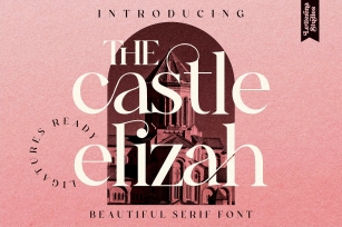 The Castle Elizah - Luxury and Beautiful Serif Font Font Download