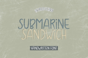 Submarine Sandwich Font Download