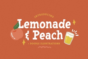 Lemonade and Peach - Display Font Font Download