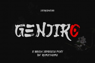 Genjiro - Japanese Font YR Font Download