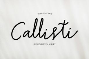 Callisti Font Download