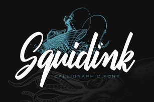 Squidink font & graphics Font Download