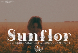 Sunflor-A New Crafter and Monogram Serif Font Font Download
