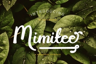 Mimitee - A handmade typeface Font Download