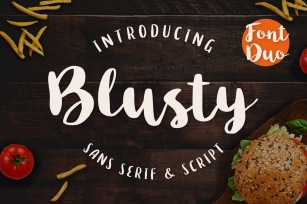 Blusty Font Duo Font Download
