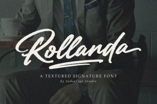 Rollanda - Textured Signature Font Download
