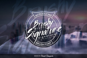 Brushy Signature Font Download