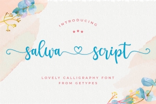 Salwa Script | a lovely font Font Download
