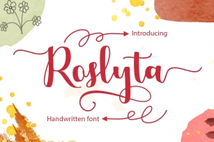 Roslyta script Font Download