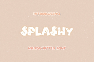 Splashy - A Splashy Handwritten Display Font Font Download